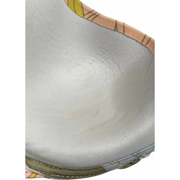 Victoria’s Secret Womens Bikini Swim Push-Up Padded Top Animal Print Floral 32C - Picture 7 of 8